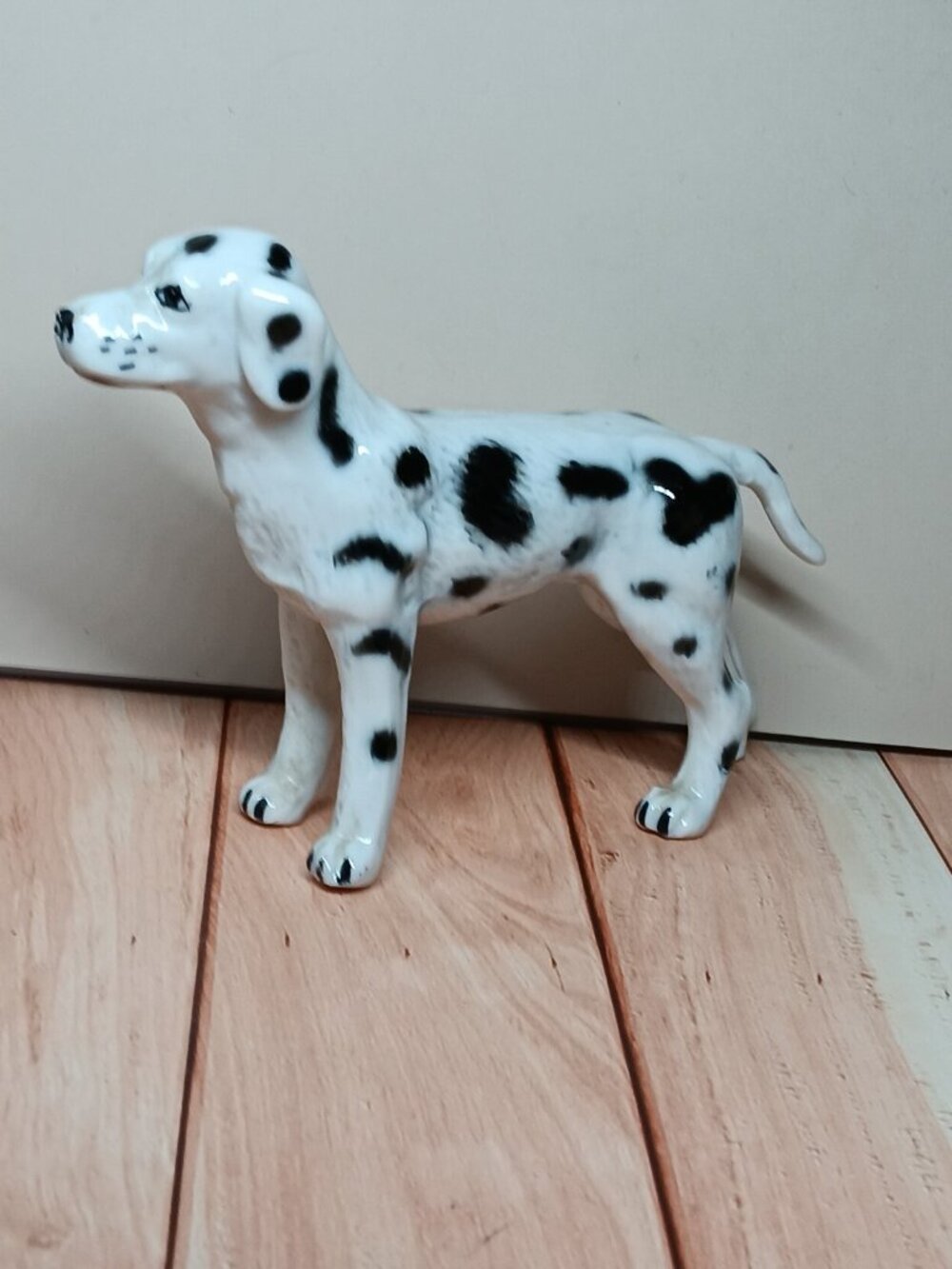 Vintage Ceramic Dalmatian Dog Figurine Canine Collector Piece 5" Glossy
